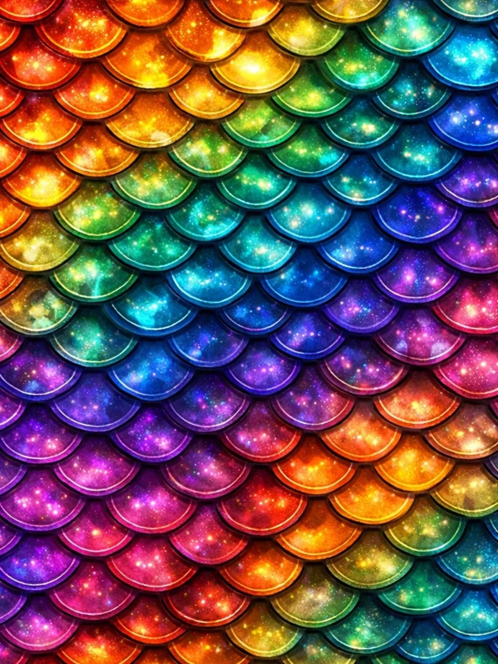 Mystic Dragons Reversible Throw Blanket - Rainbow Scales & Black Fantasy Print